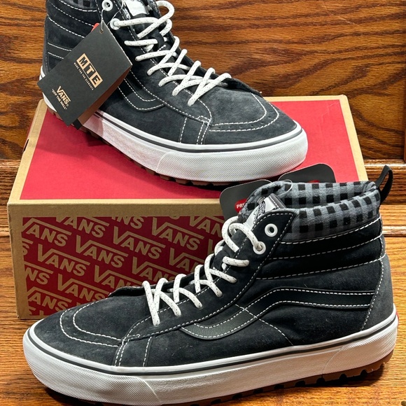Vans Sk8‎ Hi Mte 1 Plaid Grey White Boots main image 7